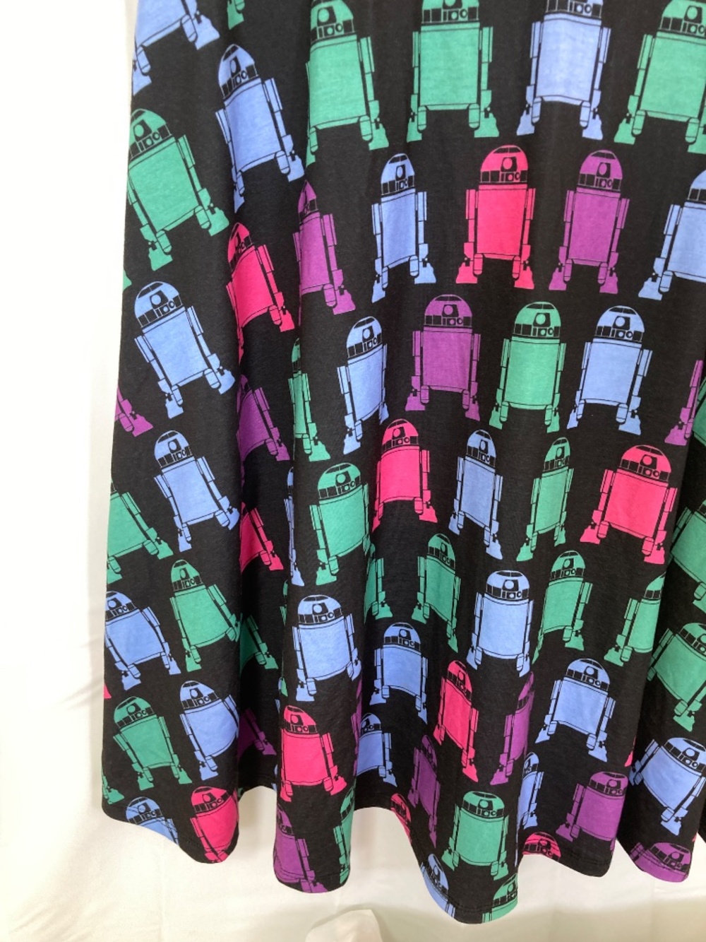 Her Universe Star Wars R2D2 Dress Sz CL Black Pink Blue Green Worn Once - Picture 6 of 16
